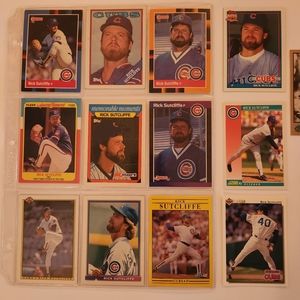 Rick Sutcliffe lot of 13 baseball cards